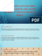 Tipos de Adelanto de Obra, Amortizacion y Cartas de Finanzas Sandro