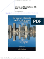 Financial Markets and Institutions 9th Edition Madura Test Bank