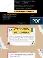 Certificado de Deposito y Warrant 2
