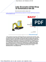 Sany Hydraulic Excavator Sy35 Shop Manuals and Schematics en de