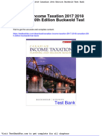 Canadian Income Taxation 2017 2018 Canadian 20th Edition Buckwold Test Bank