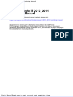 Skoda Octavia III 2013 2014 Workshop Manual