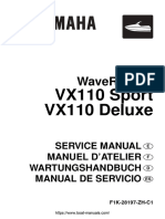 Yamaha WaveRunner VX110 Service Manual