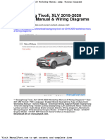 Ssangyong Tivoli XLV 2019 2020 Workshop Manual Wiring Diagrams