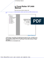 Sta Rubber Tyred Roller VP 2400 Workshop Manual