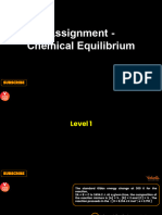 Assignment - Chemical Equilibrium