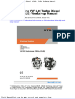 Still Driveline VW 20i Turbo Diesel Cbha CBJB Workshop Manual