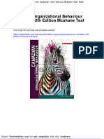 Canadian Organizational Behaviour Canadian 10th Edition Mcshane Test Bank