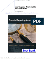 Financial Reporting and Analysis 6th Edition Revsine Test Bank