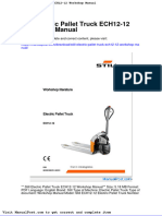 Still Electric Pallet Truck Ech12 12 Workshop Manual