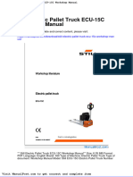 Still Electric Pallet Truck Ecu 15c Workshop Manual