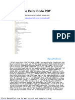 Still Some Error Code PDF
