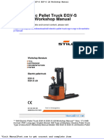 Still Electric Pallet Truck Egv S Egv S LB Workshop Manual