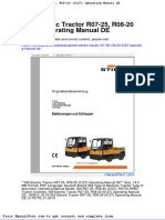 Still Electric Tractor r07 25 r08!20!0127 Operating Manual de