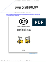 Still Om Pimespo Forklift Xd15 Xd18 Xd20 Xg15 Xg18 Xg20 Workshop Manual de