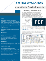 Gas Turbine Secondary Cooling Flow Path in AxSTREAM System Simulation