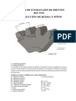 Calculo de Engranajes de Dientes Rectos Ejercicio