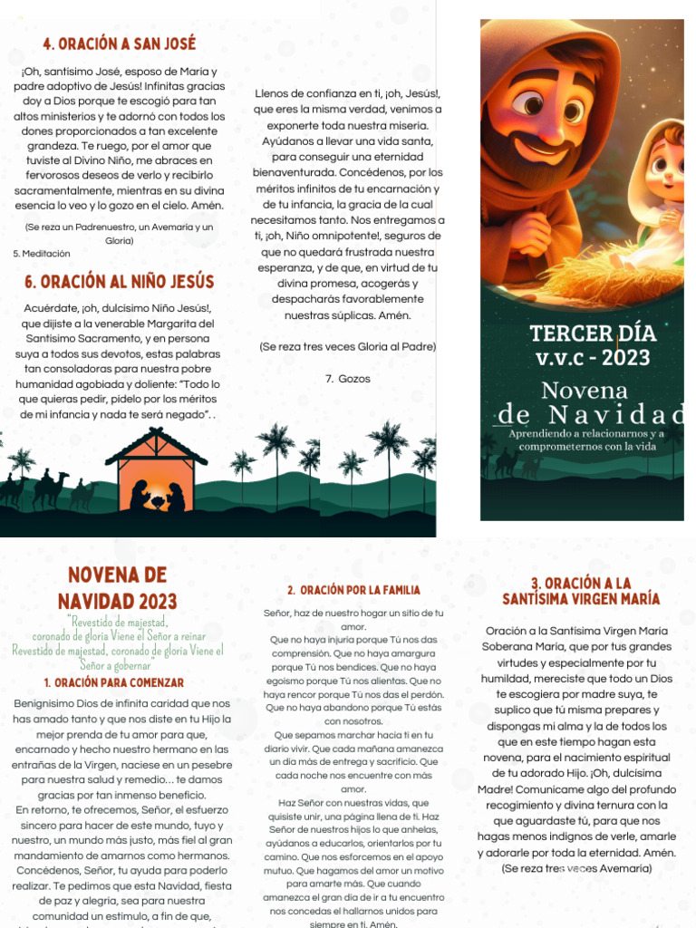 Novena de Navidad 2023: Oraciones y Reflexiones | PDF | Oración | María ...