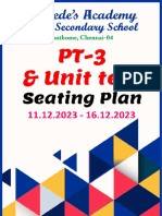 Seating Arrangement - PT3 & Unit Test