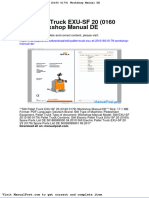 Still Pallet Truck Exu SF 20 0160 0179 Workshop Manual de