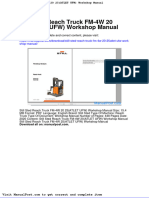 Still Sted Reach Truck FM 4w 20 25atlet Ufw Workshop Manual