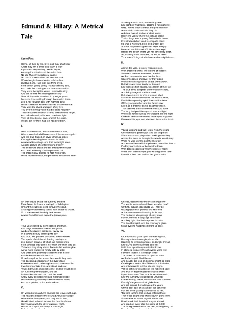 What Is An Example Of A Metrical Tale? – GGNYU