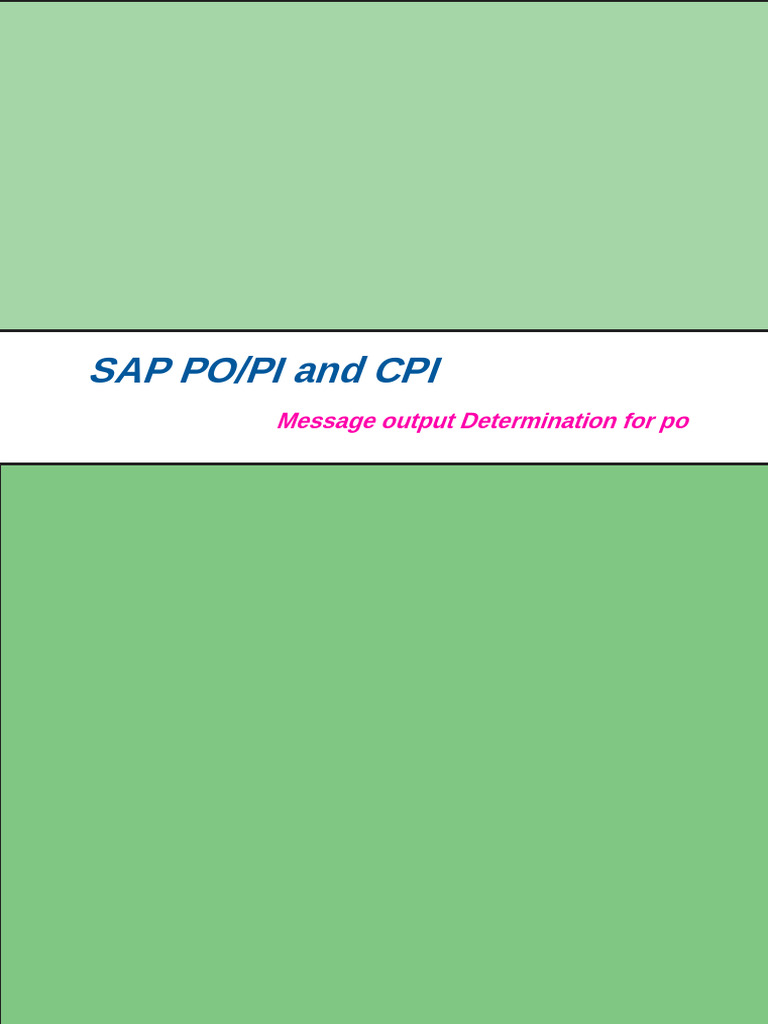 PO Message Output Configuration Guide | PDF | Computer Programming ...