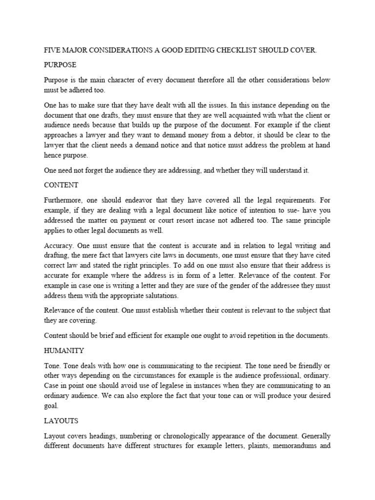 Legal Writing Rule Synthesis