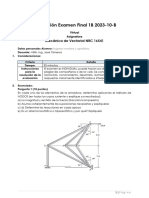 Prueba de Desarrollo Examen Final Mecanica Vectorial 16541