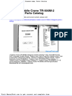 Tadano Mobile Crane TR 500m 2 Diagram Parts Catalog