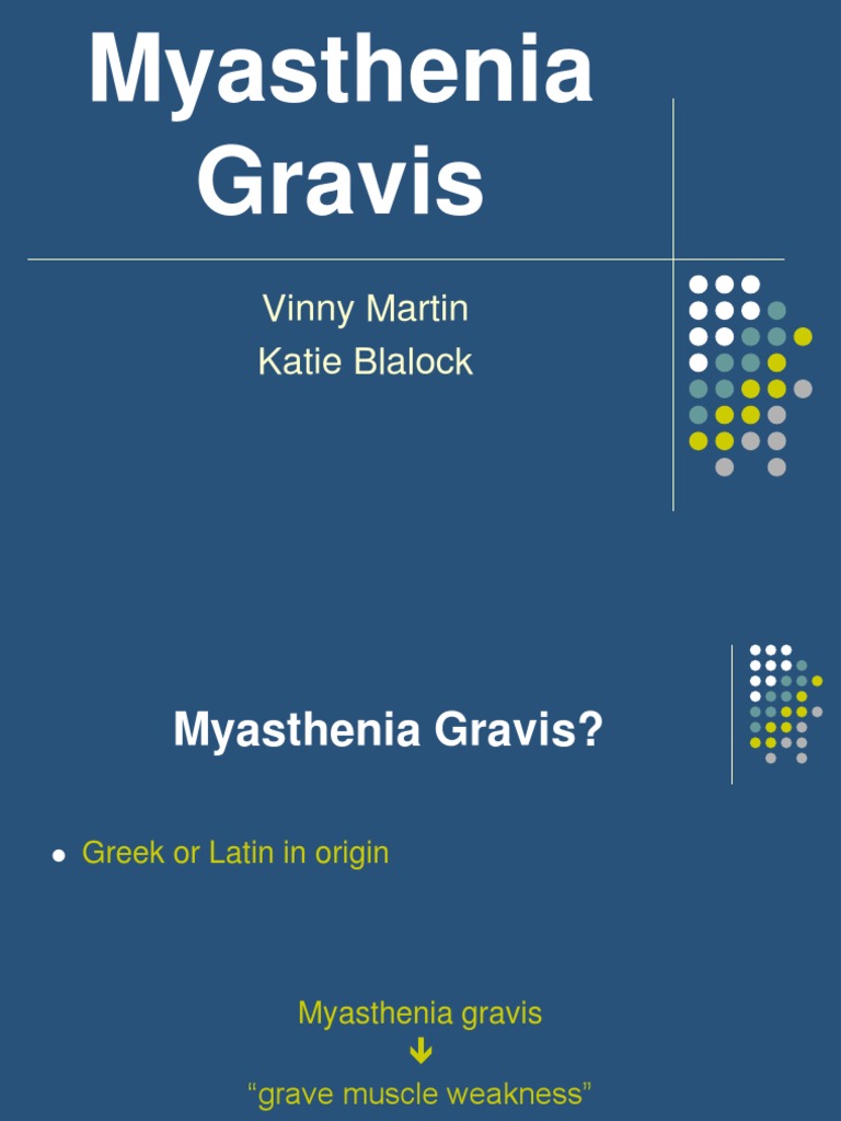 myasthenia gravis | Health Sciences | Medical