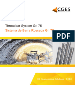 Ficha Técnica CGES - Sistema de Barra Roscada GR75