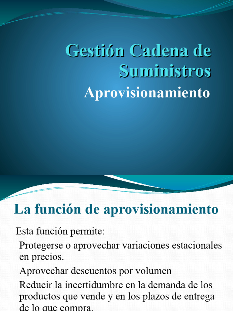 Funciones Clave en Aprovisionamiento y Compras | PDF | Obtención ...