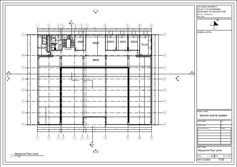 Frames Finalized Mezzanine Floor Plan | PDF | Buildings And Structures ...