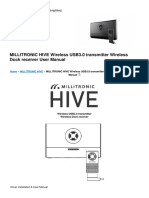 Wireless Usb3 0 Transmitter Wireless Dock Receiver Manual