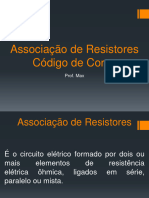 Associação e Código de Cores Dos Resistores