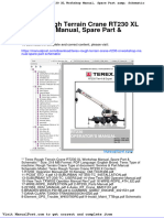 Terex Rough Terrain Crane Rt230 XL Workshop Manual Spare Part Schematic