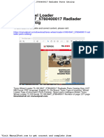 Terex Wheel Loader Tl100 0647 5780400017 Radlader Parts Catalog