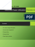 Lecture 02 - Electrical Power Utilization