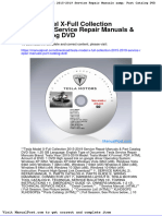 Tesla Model X Full Collection 2015 2019 Service Repair Manuals Part Catalog DVD