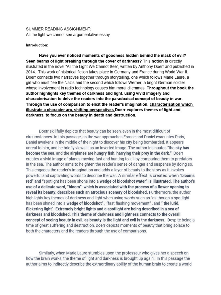 All The Light We Cannot See | PDF