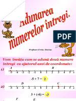 Adunarea Numerelor Z Pe Axa de Ccoordonate