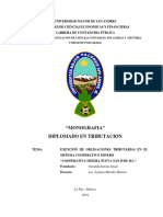 Dt-V-Xiv 120-2019 Exención de Obligaciones Tributarias en El Sistema Cooperativo Minero