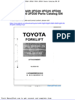 Toyota Forklift 2fg20 2fg25 2fd20 2fd25 Fg30 2fd30 Parts Catalog en JP