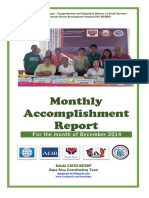 Accomplishments For Nov 29 Dec 19 2014 Dapa SDN