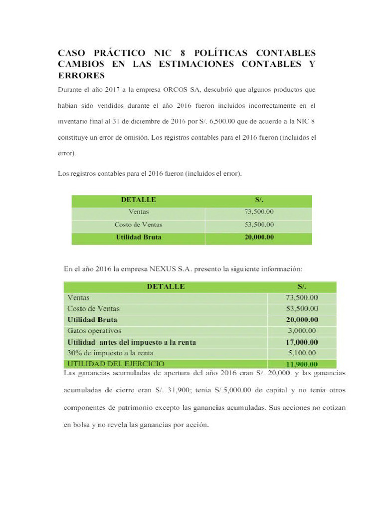 Ejemplo Nic 8 | PDF