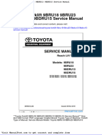 Toyota Forklift 9bru18 9bru23 9bdru13 9bdru15 Service Manual