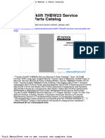 Toyota Forklift 7hbw23 Service Manual Parts Catalog