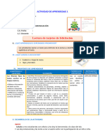 D1 A1 SESION COM. Lectura de Tarjetas de Felicitación