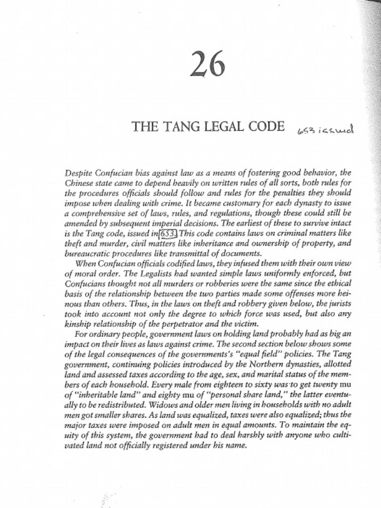Tang Code | PDF